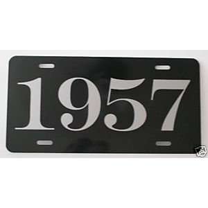  1957 YEAR LICENSE PLATE: Automotive