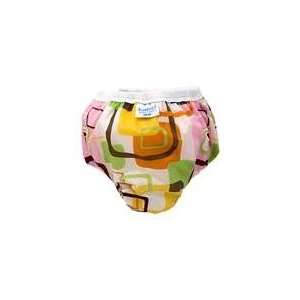   Taffeta Potty Training Pants   Large   Groovey Squares Lt. Pink: Baby