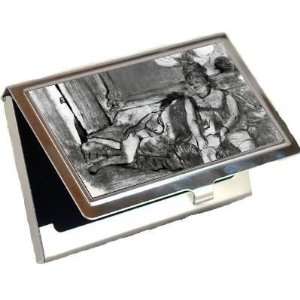  Taking a Rest By Edgar Degas Business Card Holder Office 