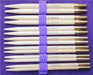   Set TULIP CARRY C Interchangeable Gold Plated Bamboo Circular Needles