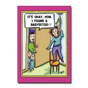     Hilarious Cartoon Mothers Day Greeting Card: Office Products