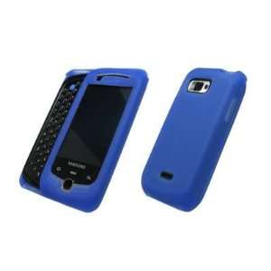  Premium Blue Silicone Gel Skin Cover Case for Samsung Moment 