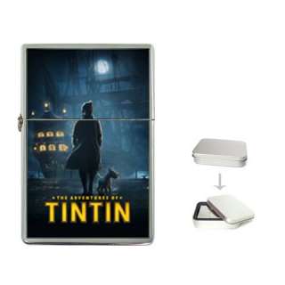 New* TINTIN and SNOWY Flip Top Lighter + Case  