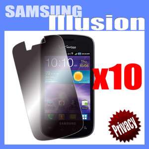   10 Privacy Screen Protector Guard For Samsung Illusion SCH I110 Tinted