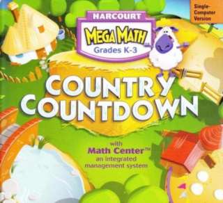 Harcourt Mega Math Country Countdown K 3 PC CD learn  