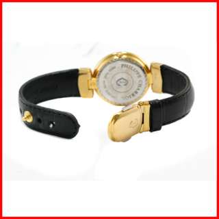Philippe Charriol Midsize Men/Ladies Gold Leather Watch  