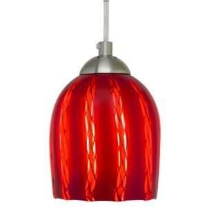   Red Reticello Pendant by Oggetti Luce : R085808 Voltage Line Voltage