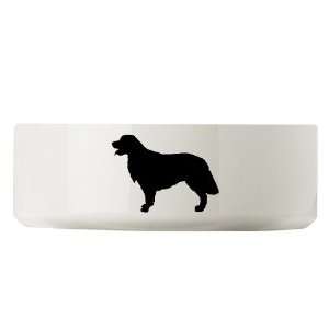    Golden Retriever Silhouette Stoneware Dog Bowl
