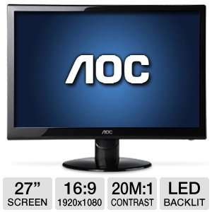  AOC e2752Vh 27 Class Widescreen LED Monitor: Electronics