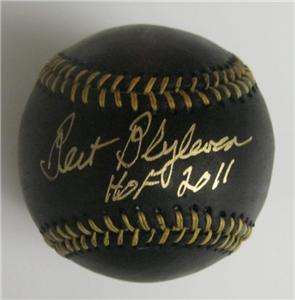 BERT BLYLEVEN Signed Auto Black Baseball HOF 2011 PSA  