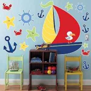  Anchors Aweigh Giant Wall Decals Child Toys & Games