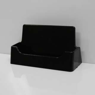 Black Plastic Countertop Desktop Business Card Holders  