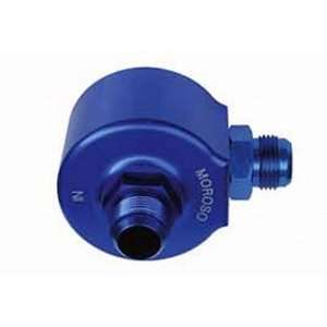   23680 Blue Anodized Aluminum Oil Filter Bypass Adapter: Automotive