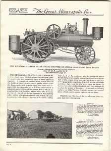 Minneapolis Farm Tractor Catalog   1925 on CD  