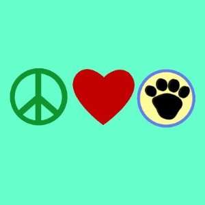  Peace Love Puppy Paws T shirts, Gifts Sticker Everything 