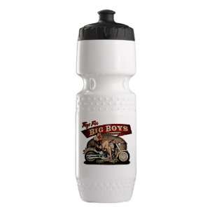   Bottle White Blk Toys for Big Boys Lady on Motorcycle 