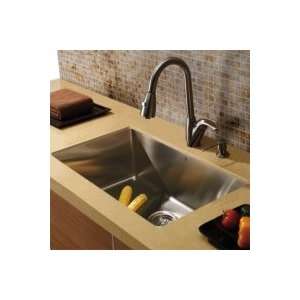 Vigo Industries Undermount Kitchen Sink, Faucet and Dispenser Combo 