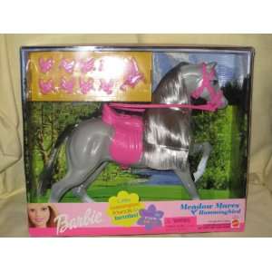  2001 Mattel Barbie Doll Horse Meadow Mares   Hummingbird 
