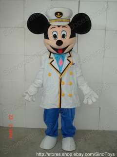 MICKEY MOUSE NAVY NAVAL SUIT UNIFORM MASCOT COSTUME  