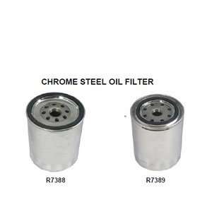 Racing Power R7389 Chrome Long Oil Filter Ford/Chrysler