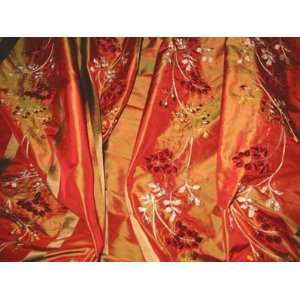  Velvet Embroidered Silk Taffeta   ROSE OF TRALEE 