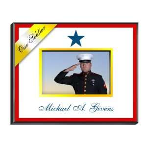    Personalized Blue Star Military Family Frame: Home & Kitchen