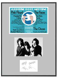 Jim Morrison The Doors Memorabilia Poster & Autographs  