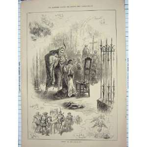    1886 FAUST LYCEUM THEATRE SCENE ACTORS COSTUMES