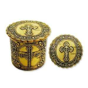  Russian Birch Rosary Box Cross Hand Made Gift Idea 