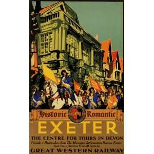 GWR Great Western Railway Exeter Devon Railway Vintage Poster Reprint 