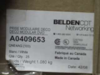 BELDEN CDT A0409653 WHITE 3 PORT MDVO DECORA ADAPTER  