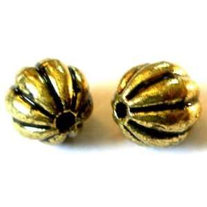  Gold Plastic Spacer Beads (30 pcs). 8mm 040002 Arts 