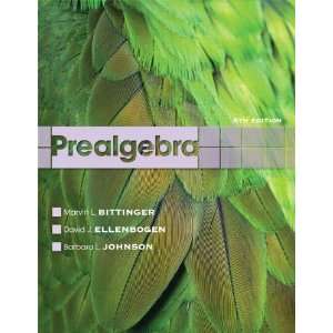  Prealgebra (6th Edition) [Paperback] Marvin L. Bittinger Books