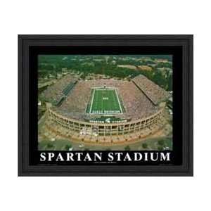 Spartan Stadium Michigan State Spartans Aerial Framed Print  