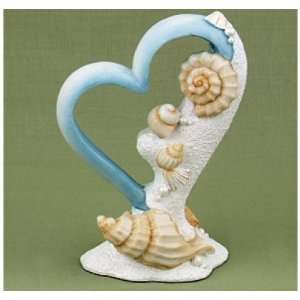  Heart and Sea Shells Cake Topper: Home & Kitchen