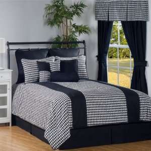  Princeton Black And White King 10 Piece Comforter Or Duvet 