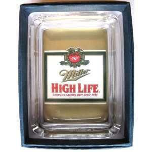  Miller High Life Beer Card & Glass Ashtray Everything 