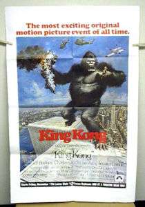 GIANT 45 x 30 POSTER 1976 KING KONG Loews Theatre  