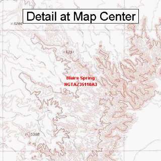  USGS Topographic Quadrangle Map   Blairs Spring, Arizona 