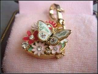 Golden Tone Heart Locket, with colourful enamel flowers and enamel 