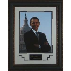 Barack Obama   Engraved Signature Display