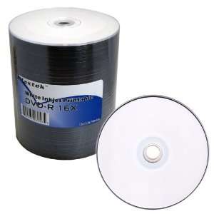   White Inkjet HUB Printable DVD R DVDR 16x Blank Disc Media