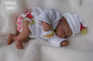 Thistleberry Babies OOAK Sculpted Clay Elf Baby 9.5  Beautifully 