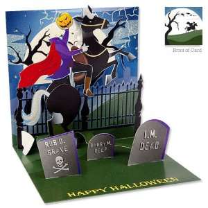  3D Greeting Card   HEADLESS HORSEMAN   Halloween