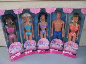 Pearl Beach Barbie,Ken,Christie,Teresa & Kira ~ NIB  