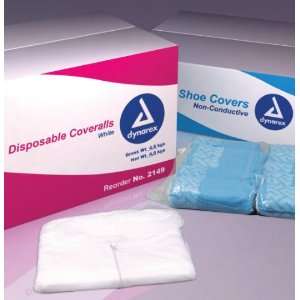  Disposable Coveralls, White Universal Size   5/5/Cs 