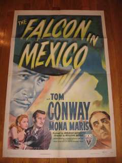 THE FALCON IN MEXICO 1944 ORIGINAL 1 SHEET MOVIE POSTER TOM CONWAY 