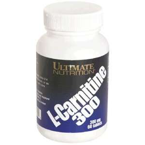 Ultimate Nutrition L Carnitine 300 Tablets, 300 mg, 60 Count Bottles 