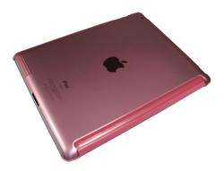 Magnetic Smart cover Clear Hard Case for iPad 2 PINK  