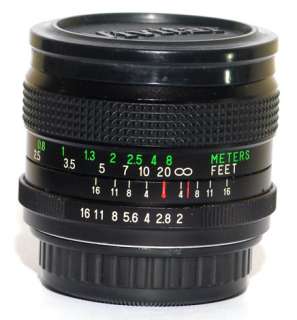 Vivitar (Kiron) 28mm f/2.0 Fast Wide Angle lens for Pentax K/M mount 
